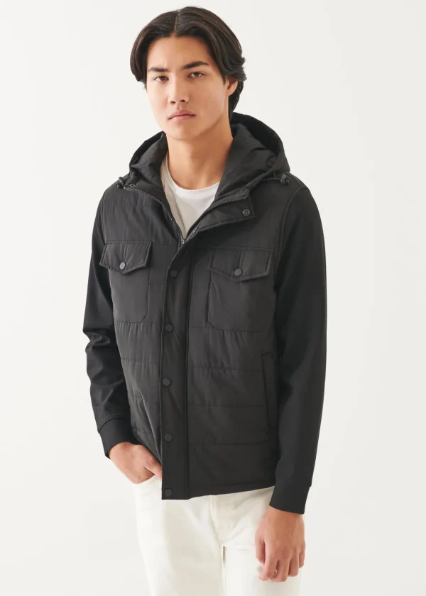 Active Quilted Mix Media Jacket