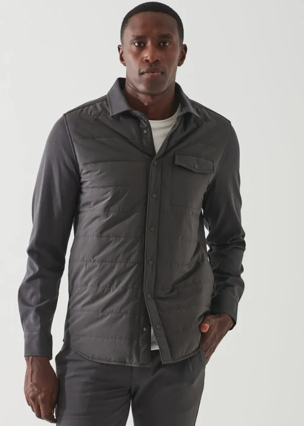 Active Quilted Shirt Jacket