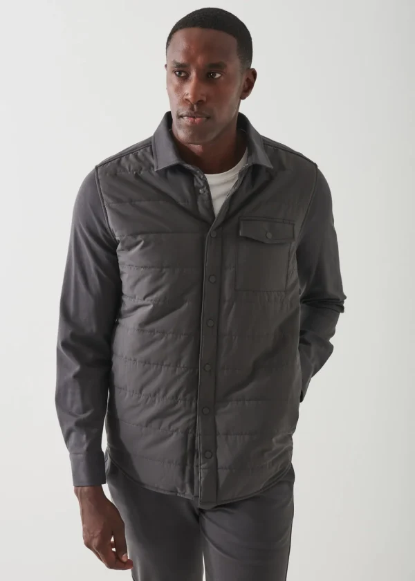 Active Quilted Shirt Jacket