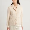 Brushed Cashmere Button Front Jacket