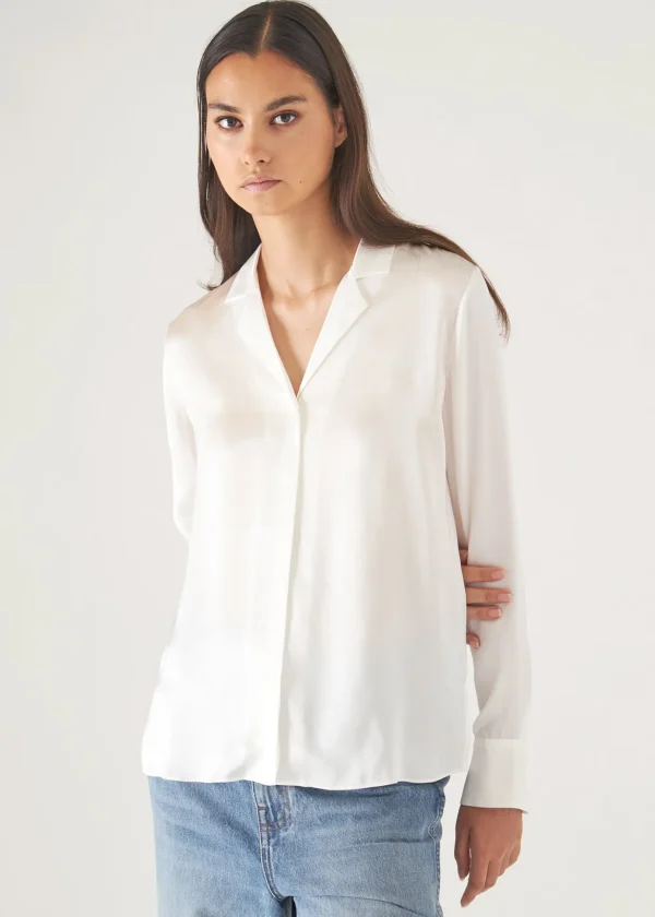 Camp Collar Silk Shirt