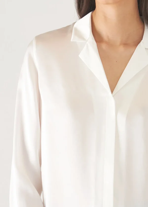 Camp Collar Silk Shirt