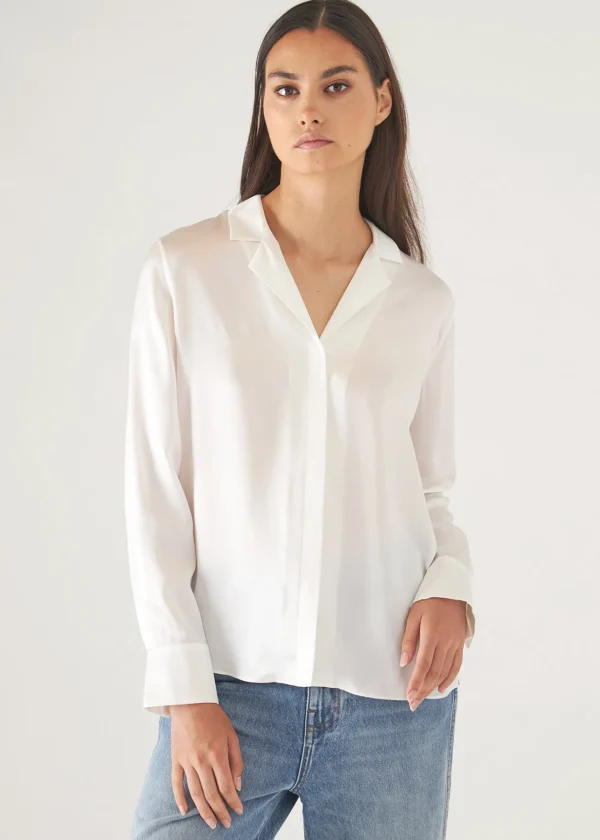 Camp Collar Silk Shirt