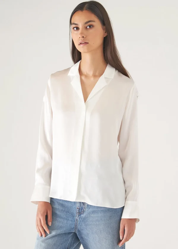 Camp Collar Silk Shirt