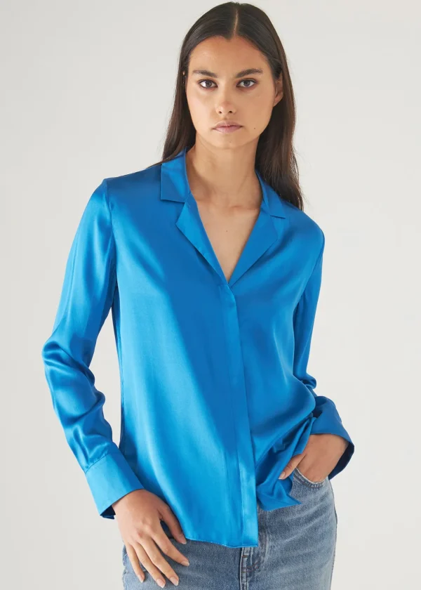 Camp Collar Silk Shirt