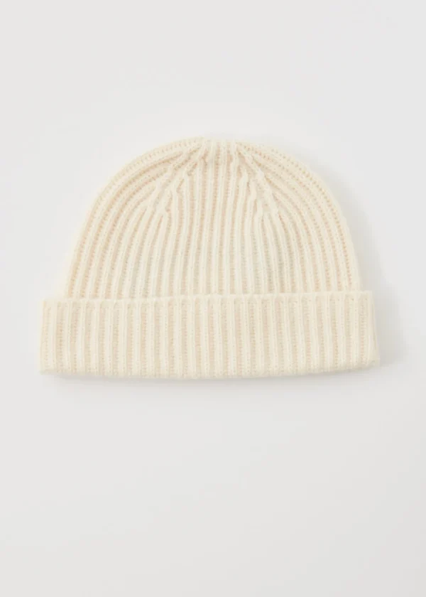 Cashmere Ribbed Beanie