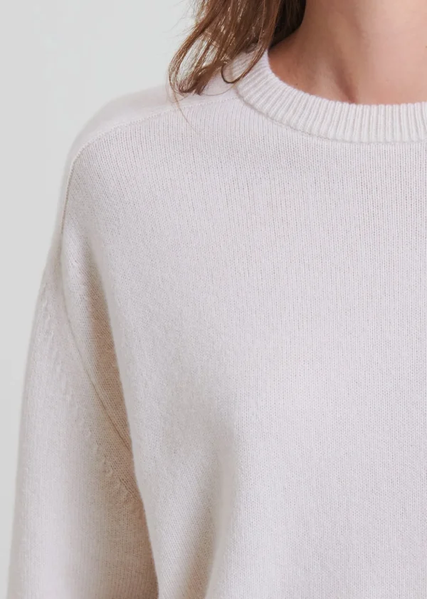 Cashmere Saddle Shoulder Crewneck