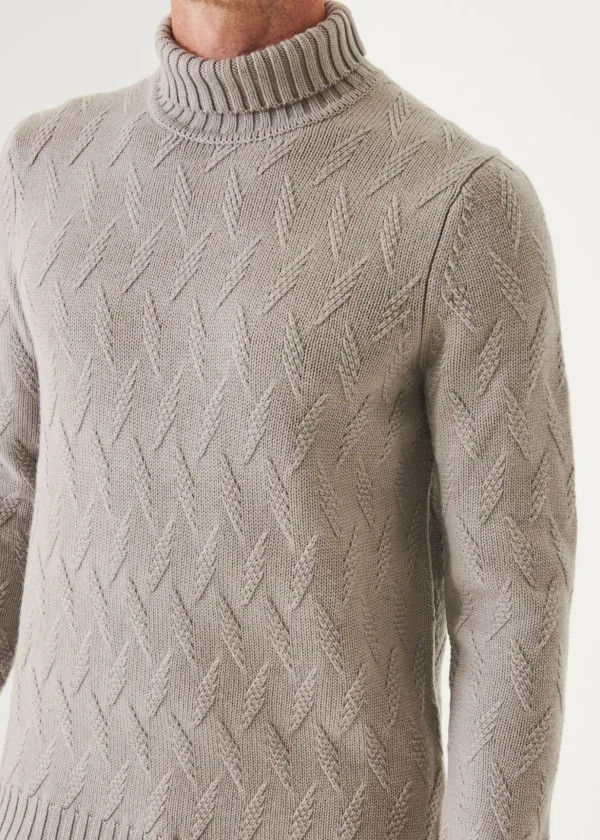 Chevron Turtleneck