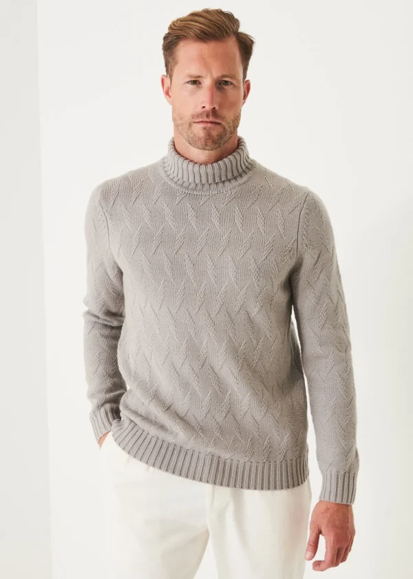 Chevron Turtleneck