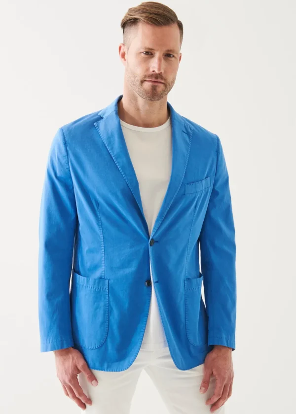 Cotton Blend Garment Dye Blazer