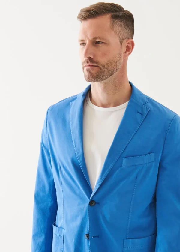Cotton Blend Garment Dye Blazer
