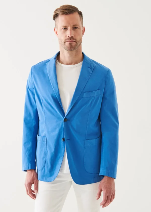Cotton Blend Garment Dye Blazer
