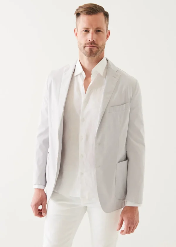 Cotton Blend Garment Dye Blazer