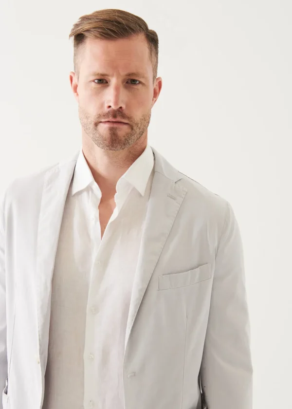 Cotton Blend Garment Dye Blazer