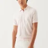 Cotton Cashmere Quarter Zip Polo