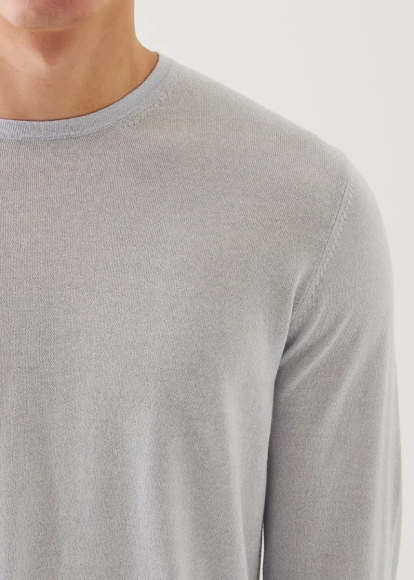 Cotton Cupro Crewneck