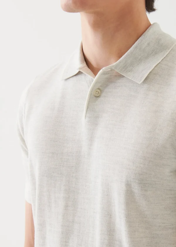 Cotton Cupro Tipped Polo