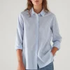 Cotton Stretch Striped Shirt