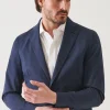 Cotton Stretch Two-Button Blazer