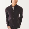 Double Face Merino Button Up Cardigan