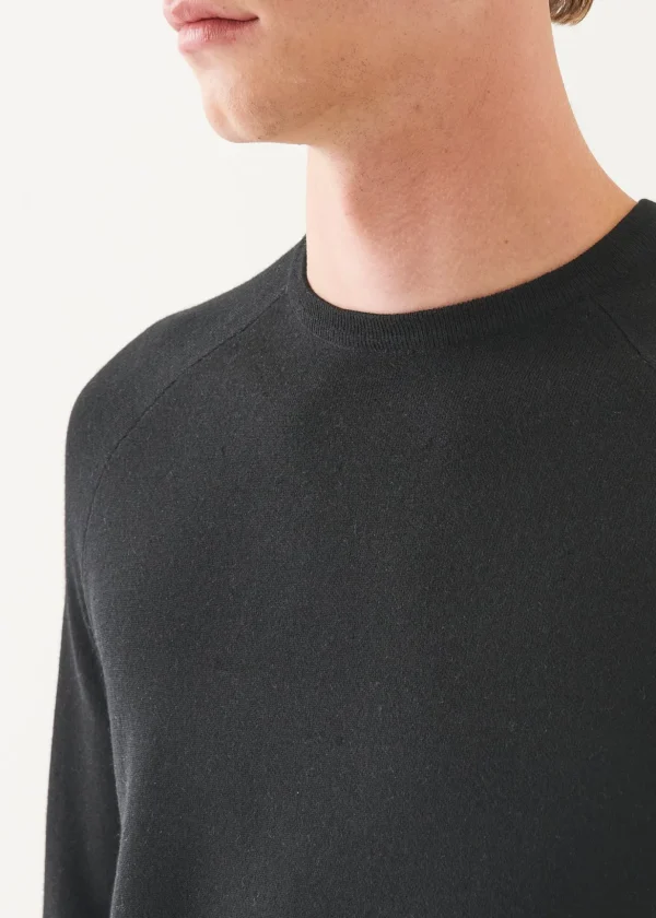 Double Face Merino Raglan Crewneck