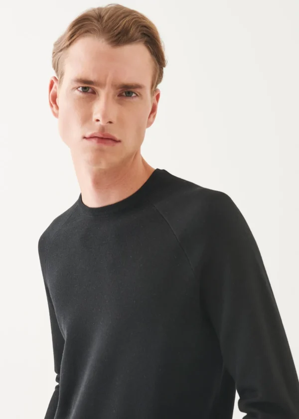 Double Face Merino Raglan Crewneck