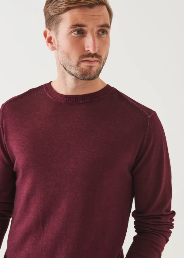 Extra-Fine Merino Cold Dye Crewneck