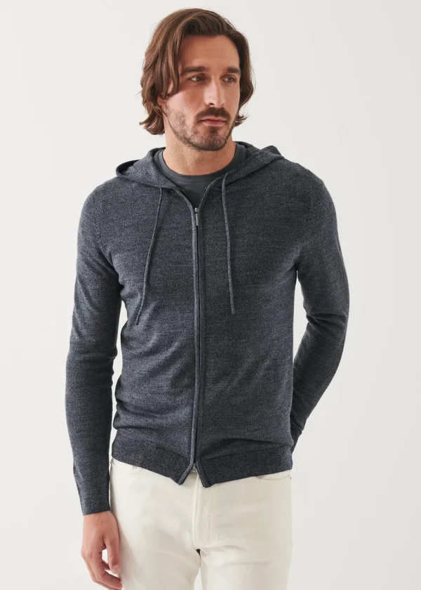 Extra-Fine Merino Full Zip Hoodie