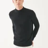 Extra-Fine Merino Mock Neck Sweater