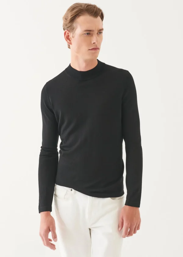 Extra-Fine Merino Mock Neck