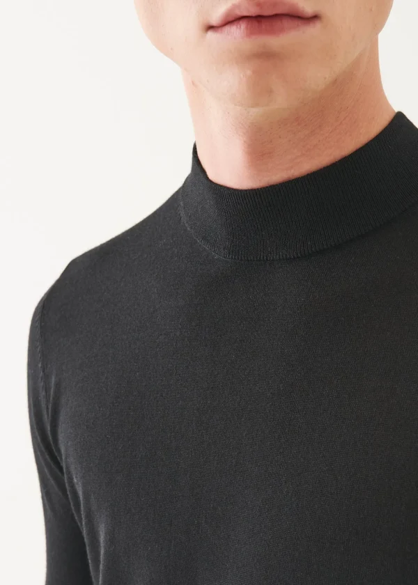 Extra-Fine Merino Mock Neck