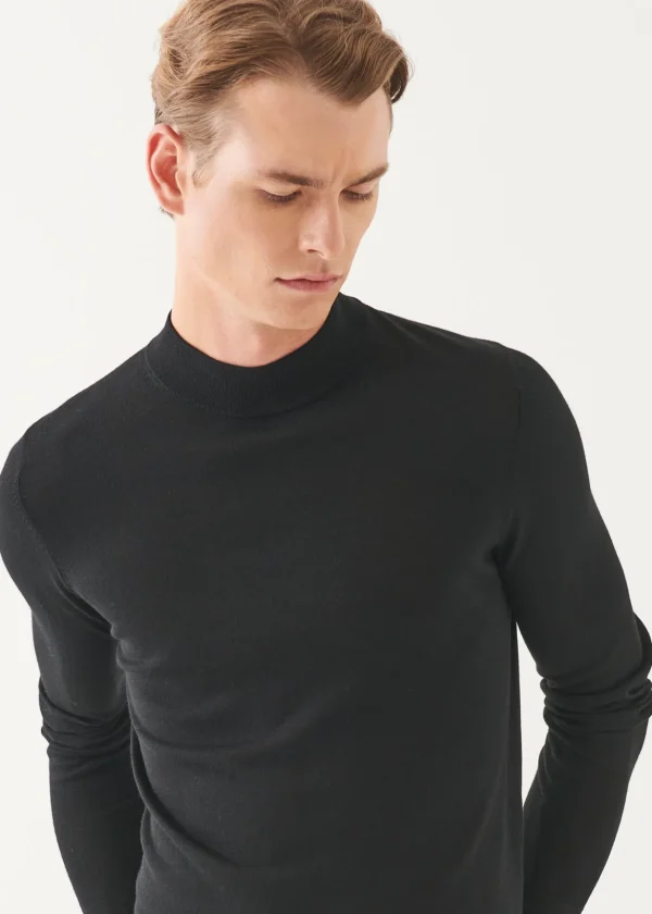 Extra-Fine Merino Mock Neck