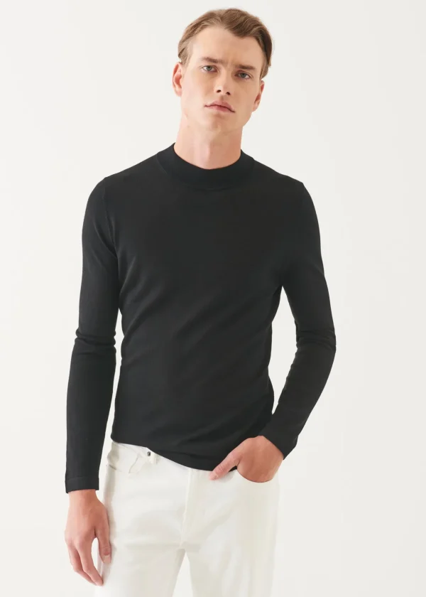 Extra-Fine Merino Mock Neck