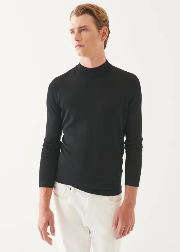 Extra-Fine Merino Mock Neck