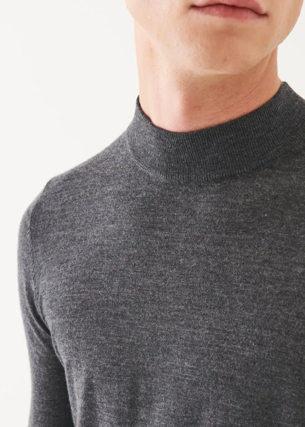 Extra-Fine Merino Mock Neck