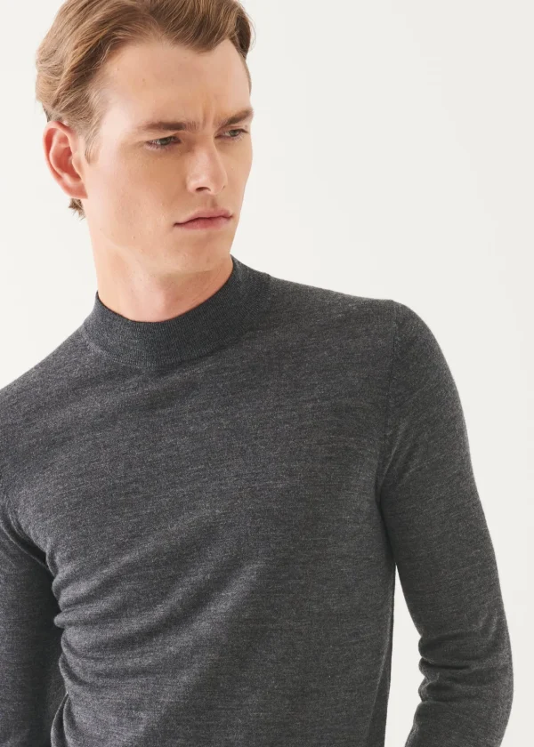 Extra-Fine Merino Mock Neck