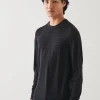 Extra-Fine Merino Multi Stripe Crewneck