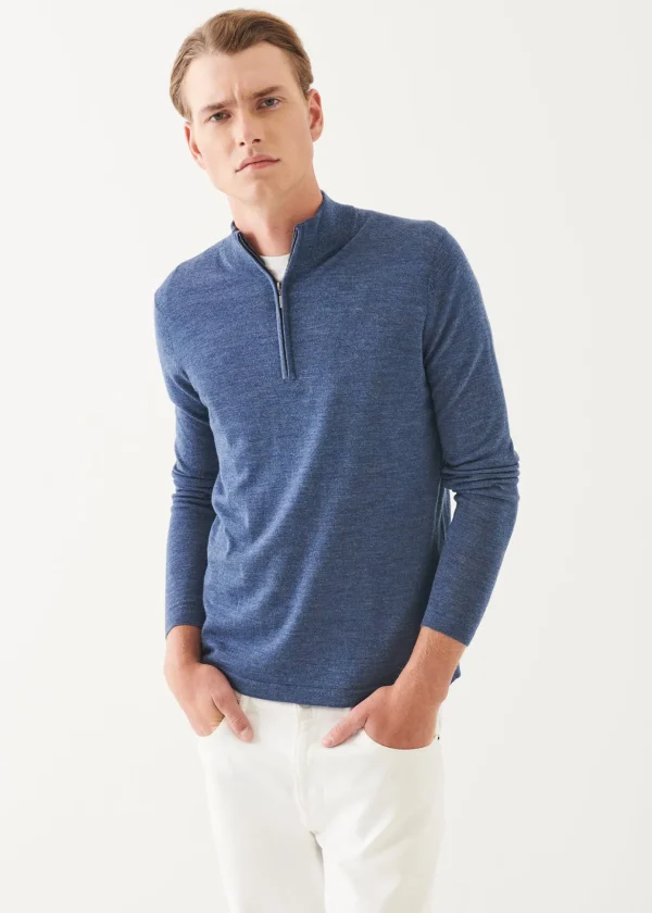 Extra-Fine Merino Quarter Zip