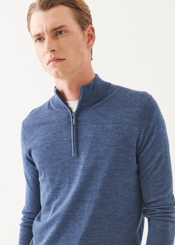 Extra-Fine Merino Quarter Zip