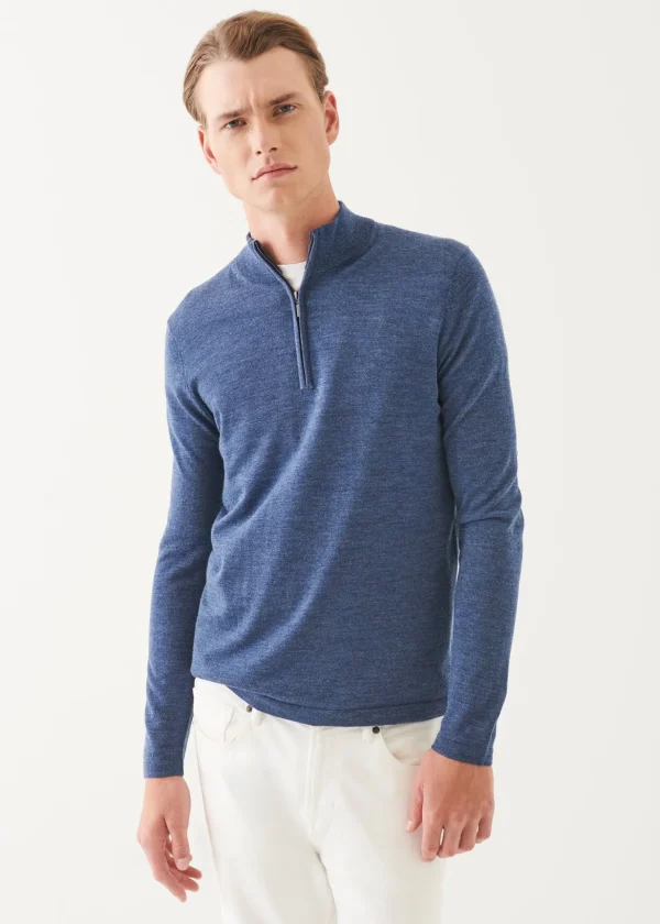 Extra-Fine Merino Quarter Zip