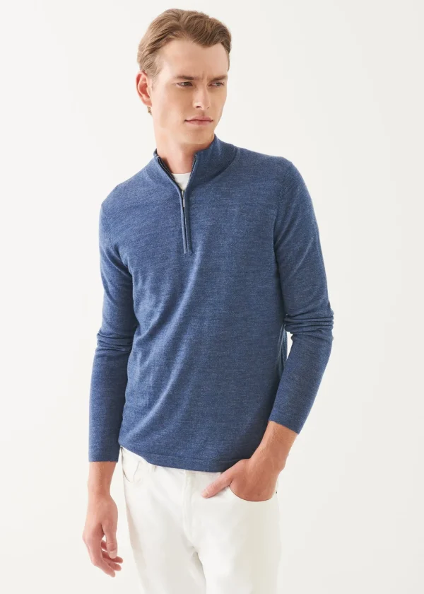 Extra-Fine Merino Quarter Zip