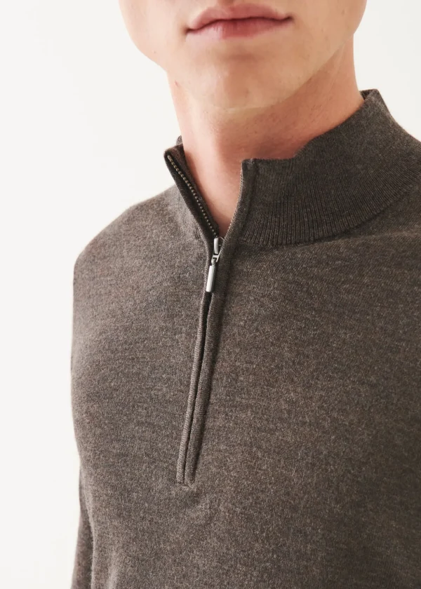 Extra-Fine Merino Quarter Zip