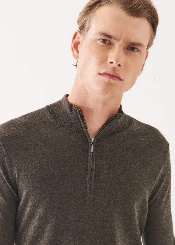 Extra-Fine Merino Quarter Zip