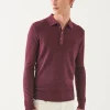 Extra-Fine Merino Seed Stitch Vintage Polo