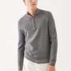 Extra-Fine Merino Textured Quarter Zip