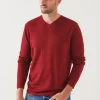 Extra-Fine Merino Vintage Wash V-Neck