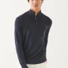 Extra-Fine Merino Vintage Quarter Zip