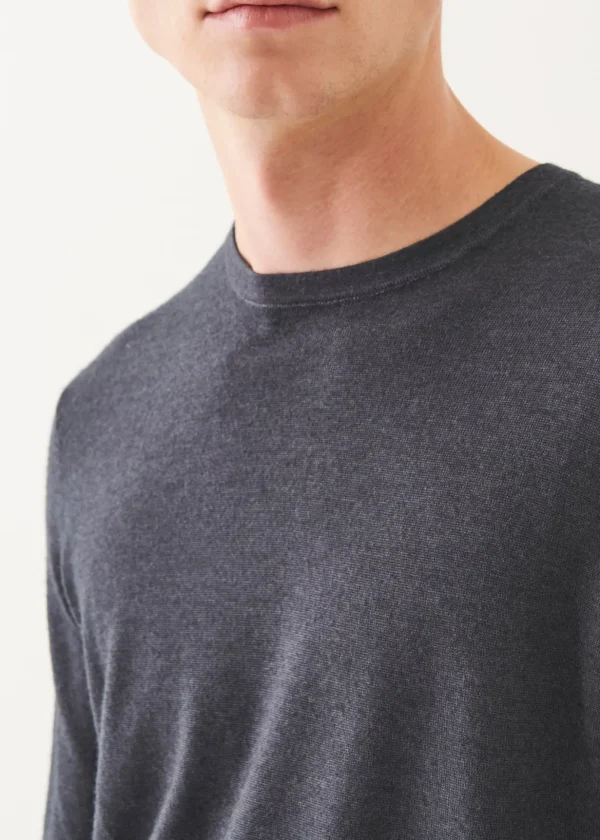 Extra-Fine Merino Vintage Wash Crewneck