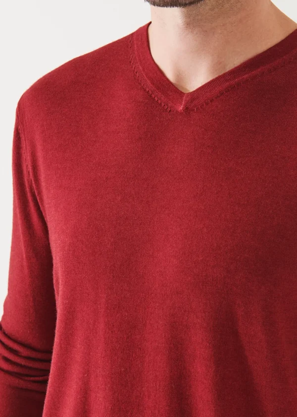 Extra-Fine Merino Vintage Wash V-Neck