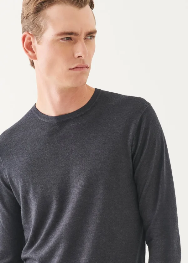 Extra-Fine Merino Vintage Wash Crewneck